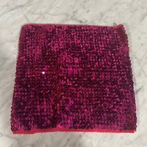 Sequin hot pink top